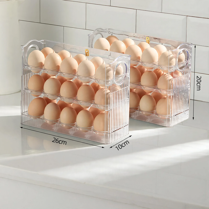 Eierbox für Kühlschrank, Kunststoff, 30er Kapazität