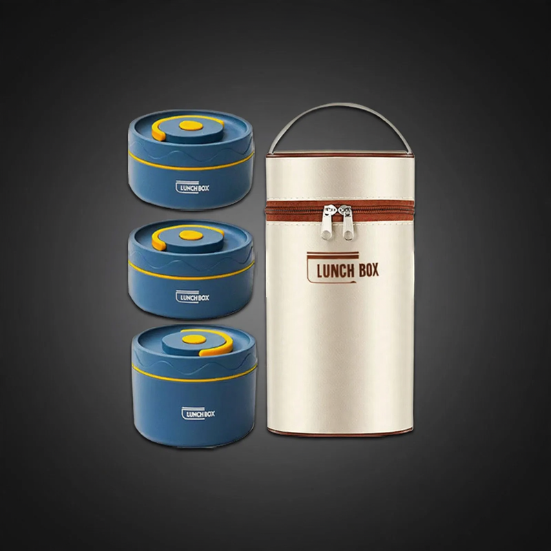 Edelstahl-Lunchbox, mehrschichtig, 501–800 ml