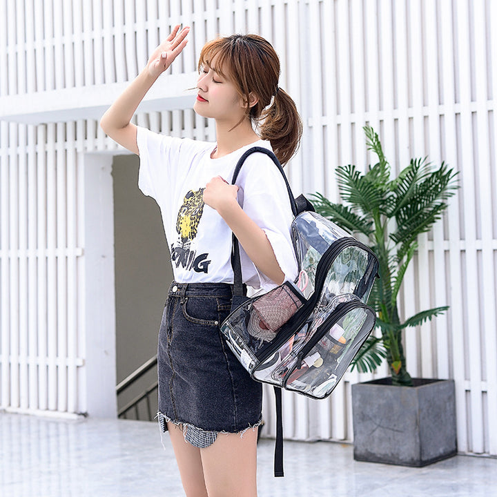 Transparenter Rucksack, 20–35 L, wasserdicht