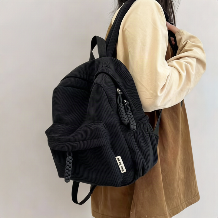 Damen-Rucksack, Cord, 20–35 L, für 13-Zoll-Laptop