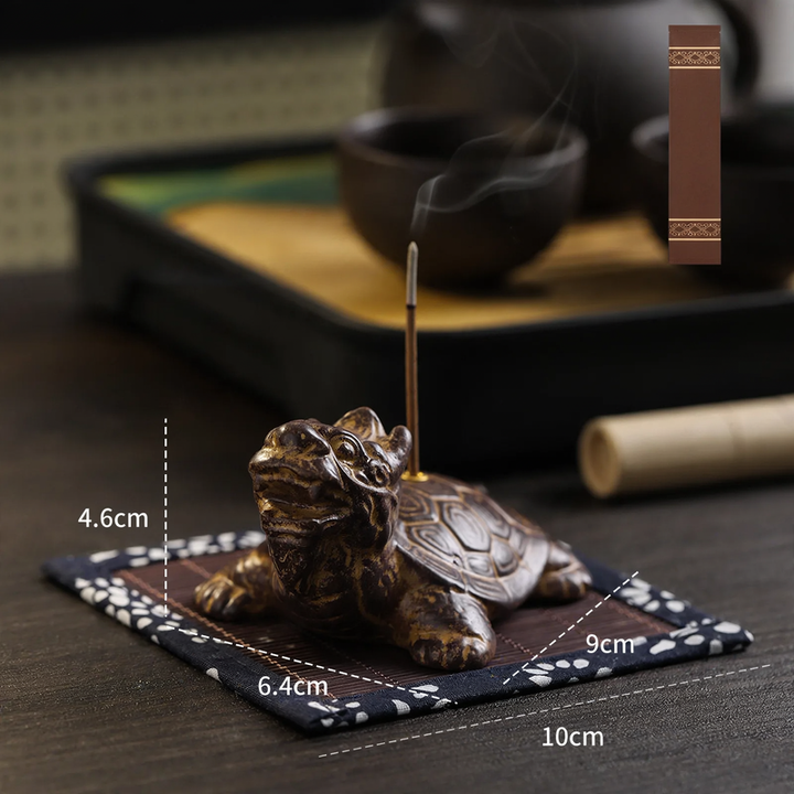 Drachenschildkröten-Räucherstäbchenhalter