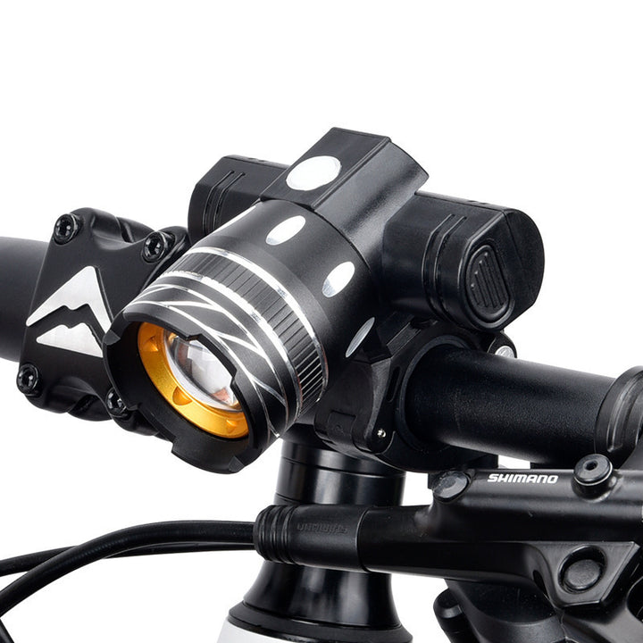 Fahrradlampe T6 mit USB-Aufladung und Fernlicht