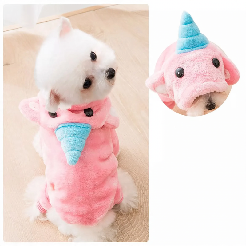 Fleece-Kostüm für Hunde und Katzen, 4-beinig
