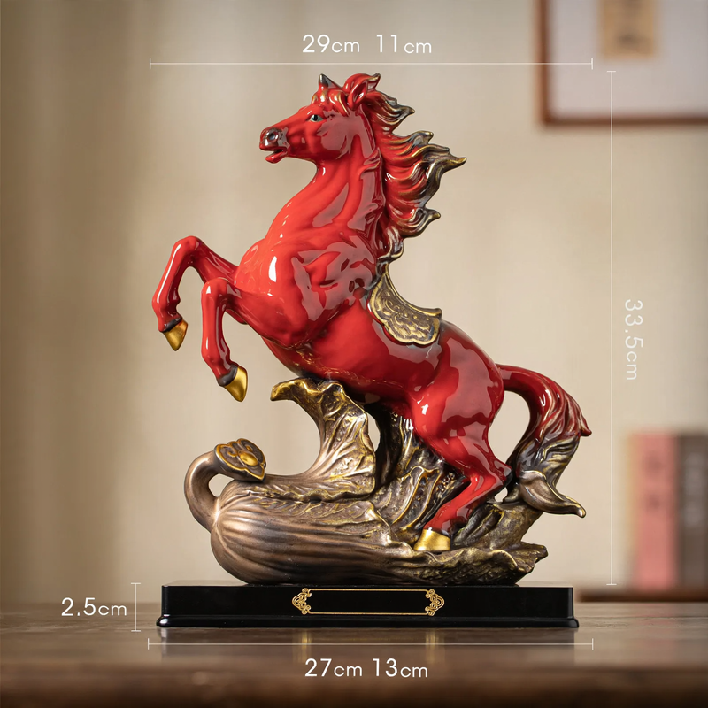 Keramik-Pferdefigur, chinesischer Stil