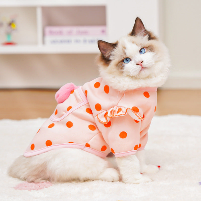 Hundekleidung, Fleece, Herbst/Winter, Punkte-Design