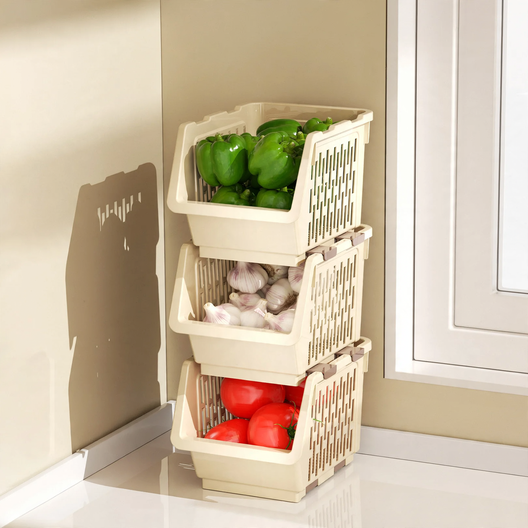 Stapelbare Aufbewahrungsbox aus PET, Modell 26YM.7465