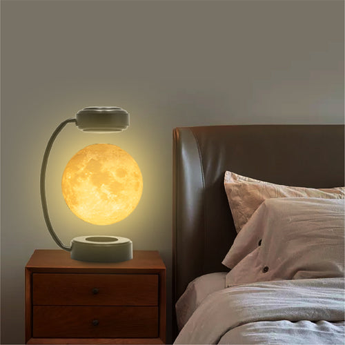 Magnetische Schwebeleuchte Mond mit LED