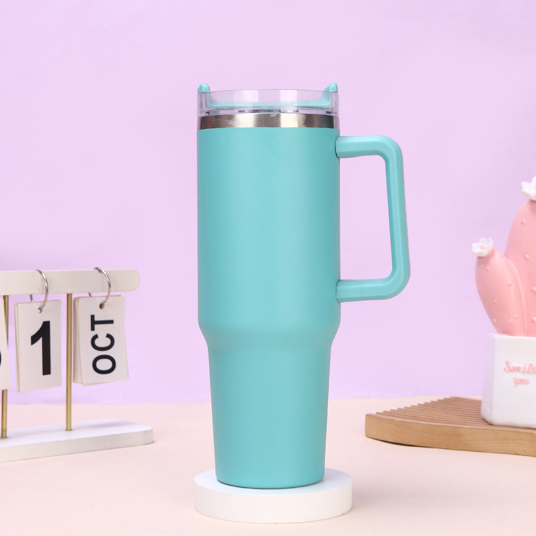 Isolierbecher 40oz mit Strohhalm und Henkel
