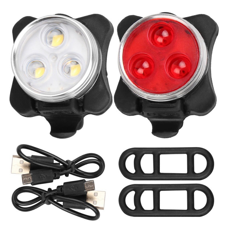 Fahrrad-Lichtset, COB-Rücklicht, USB-aufladbar
