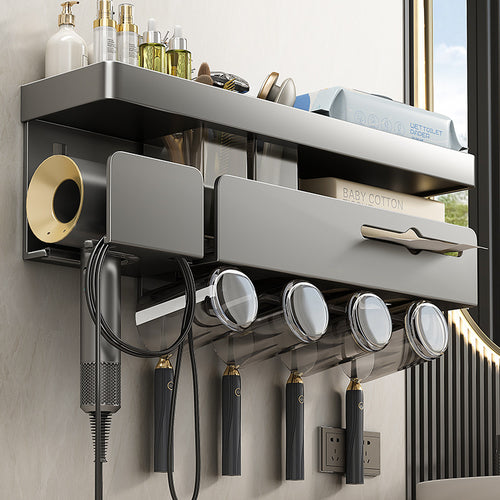 Aluminium-Badezimmerregal, 4-in-1, für 2–4 Personen