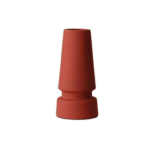 Geometrische Keramik-Vase im Nordischen Stil