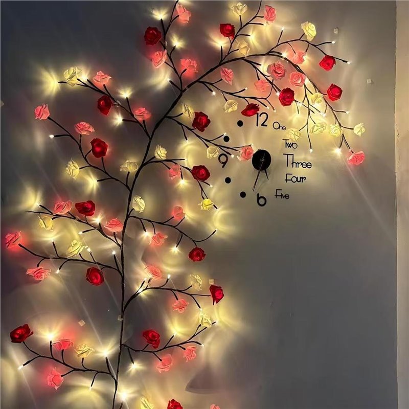 LED-Dekoleuchte mit Kirschblüten-Design