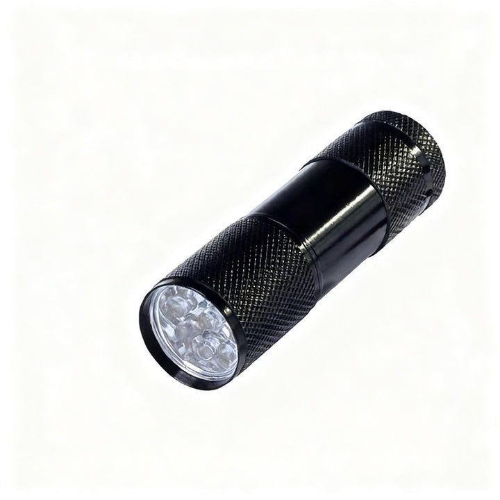UV-Taschenlampe mit Aluminium-Gehäuse