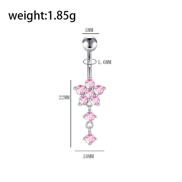 Titan-Piercingstab, flache Basis, Innengewinde