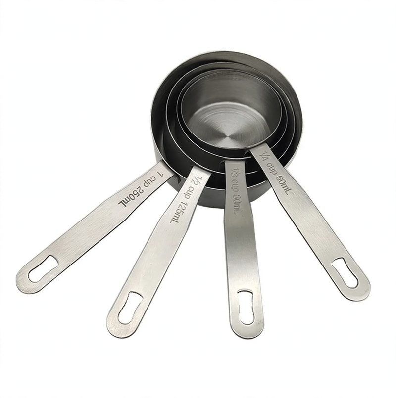 Edelstahl-Messlöffel-Set, 4-teilig