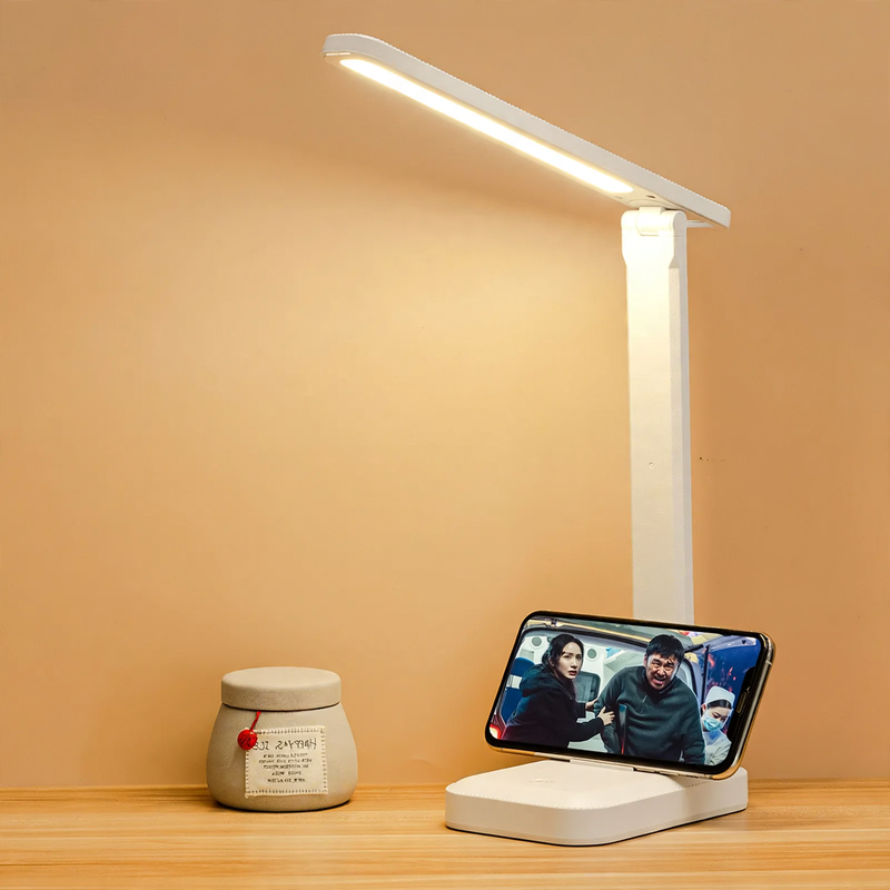 LED-Schreibtischlampe mit Farbtemperaturwahl
