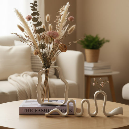 Geometrische Keramik-Vase, nordisches Design