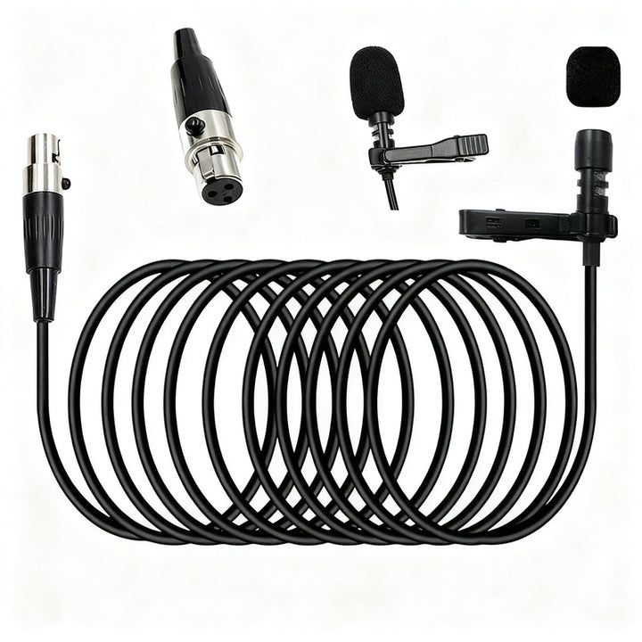 XLR-Adapterkabel für Funkmikrofone, 3-Pin/4-Pin