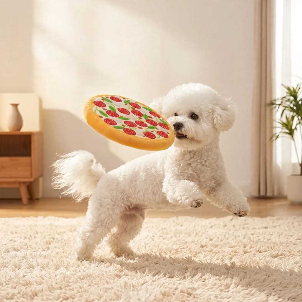 Hundespielzeug, Plüsch, mit Quietscher
