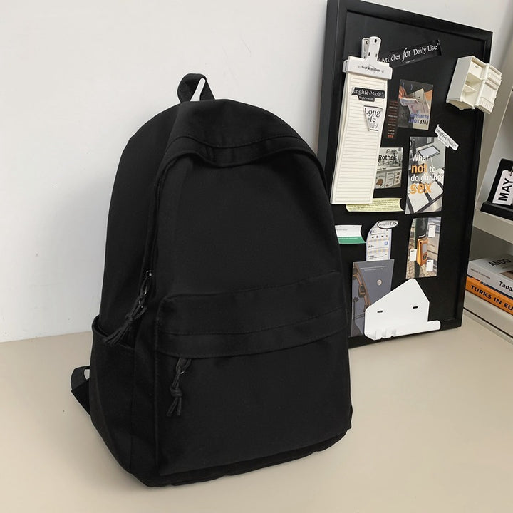 Oxford-Rucksack, einfarbig, großes Volumen