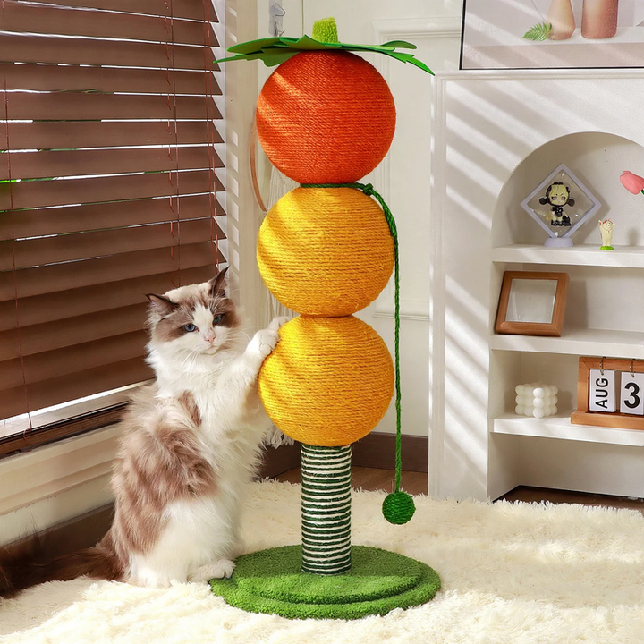 Kratzsäule für Katzen aus Sisalhanf