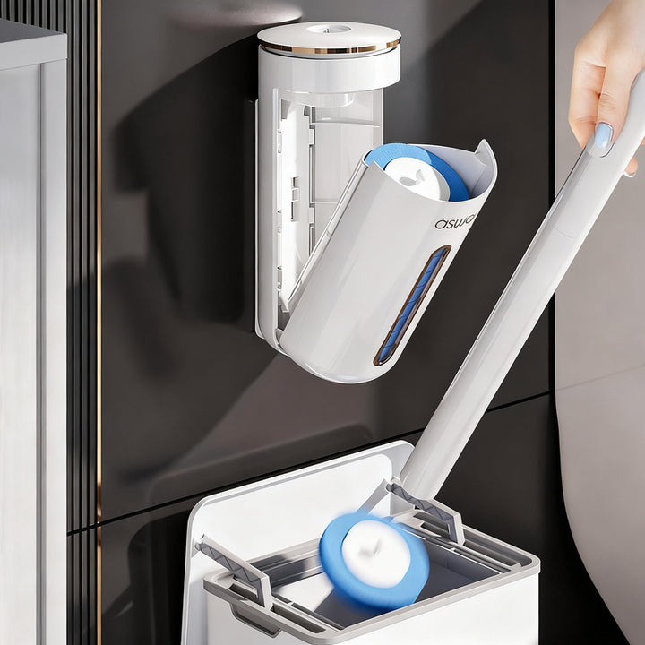 Toilettenbürste mit austauschbaren Köpfen