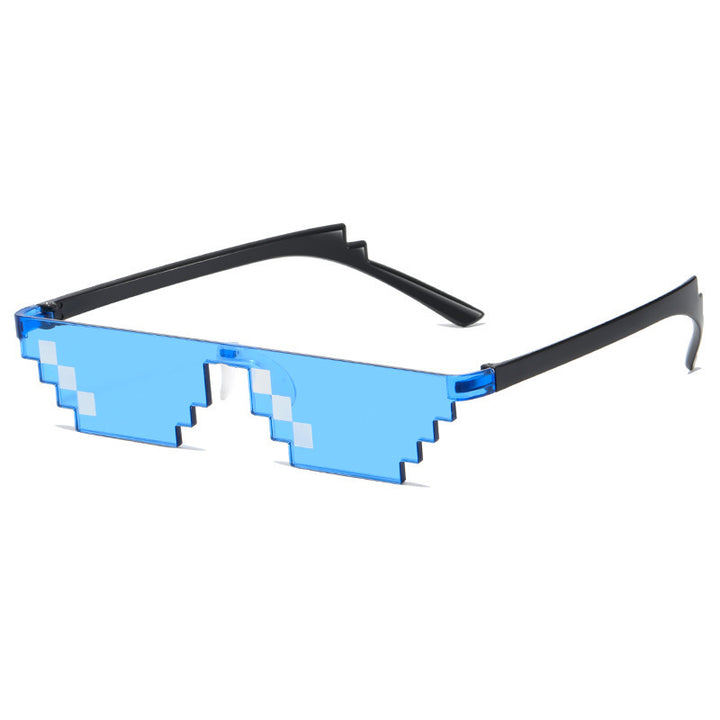 Pixelbrille mit geometrischem Muster