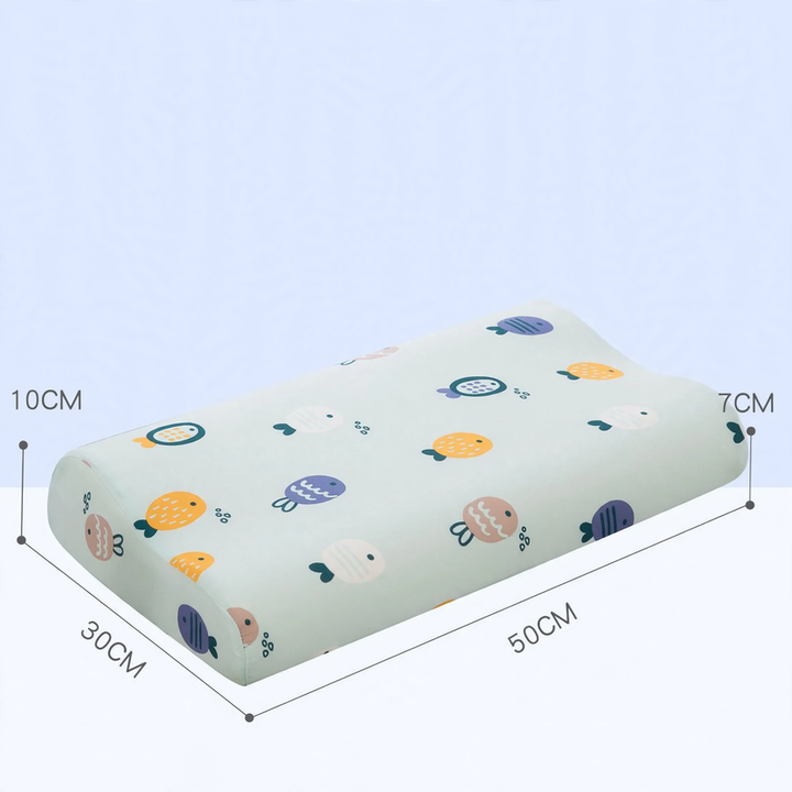 Kinderkissen mit Wellen-Design aus Memory-Foam