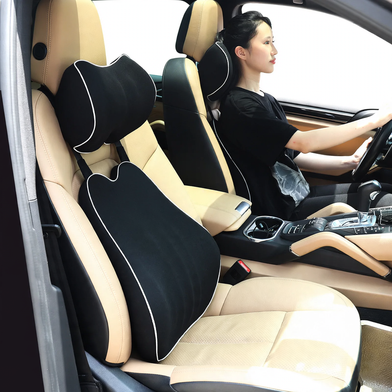 Auto-Nackenkissen und Lendenwirbelstütze, Memory-Foam