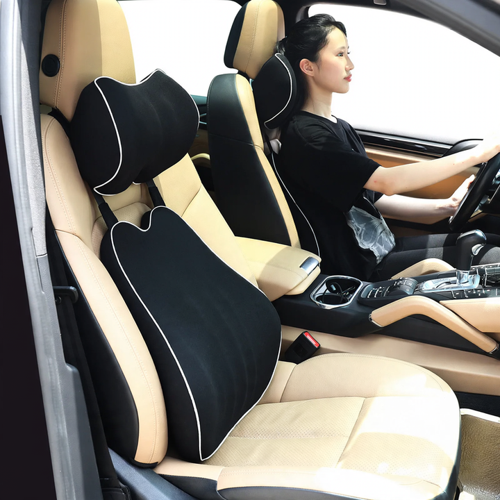 Auto-Nackenkissen und Lendenwirbelstütze, Memory-Foam