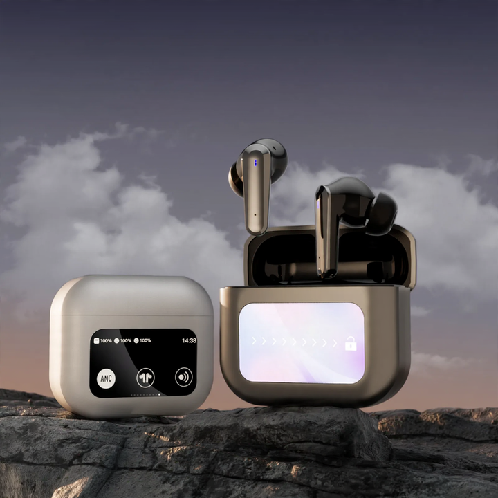 Bluetooth-Kopfhörer mit LCD-Display und Geräuschunterdrückung
