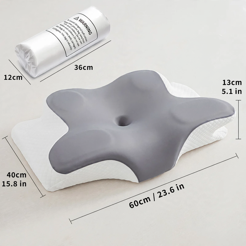Nackenstützkissen aus Gedächtnisschaum, Schmetterlingsform