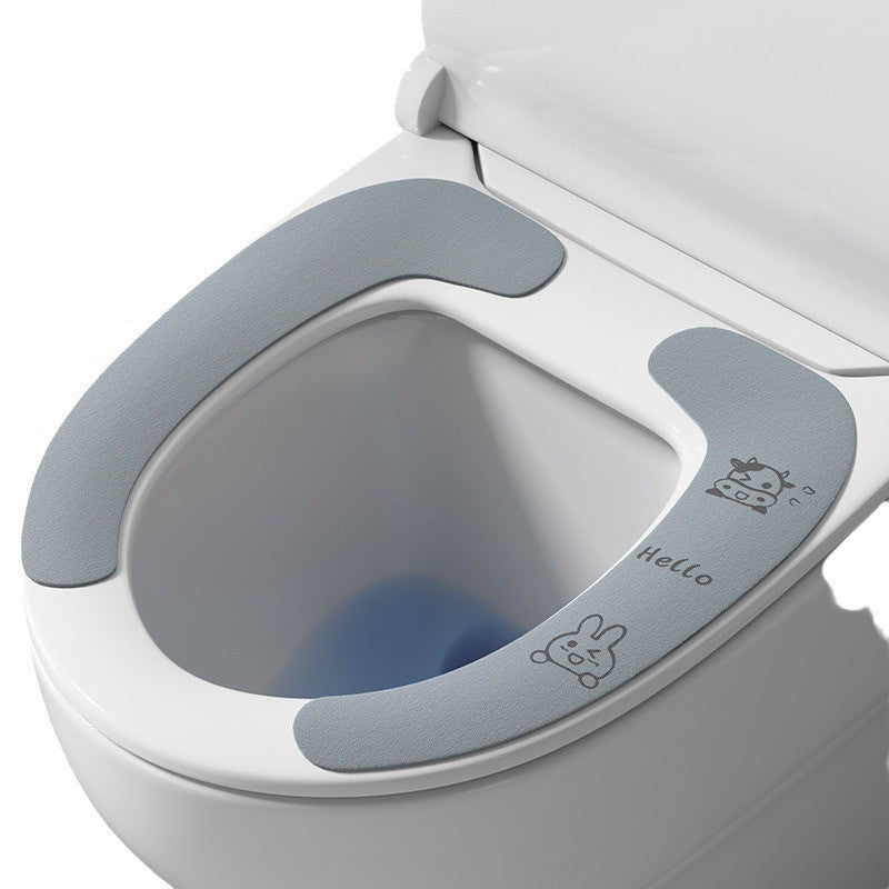 WC-Sitz-Auflage aus Plüsch, selbstklebend