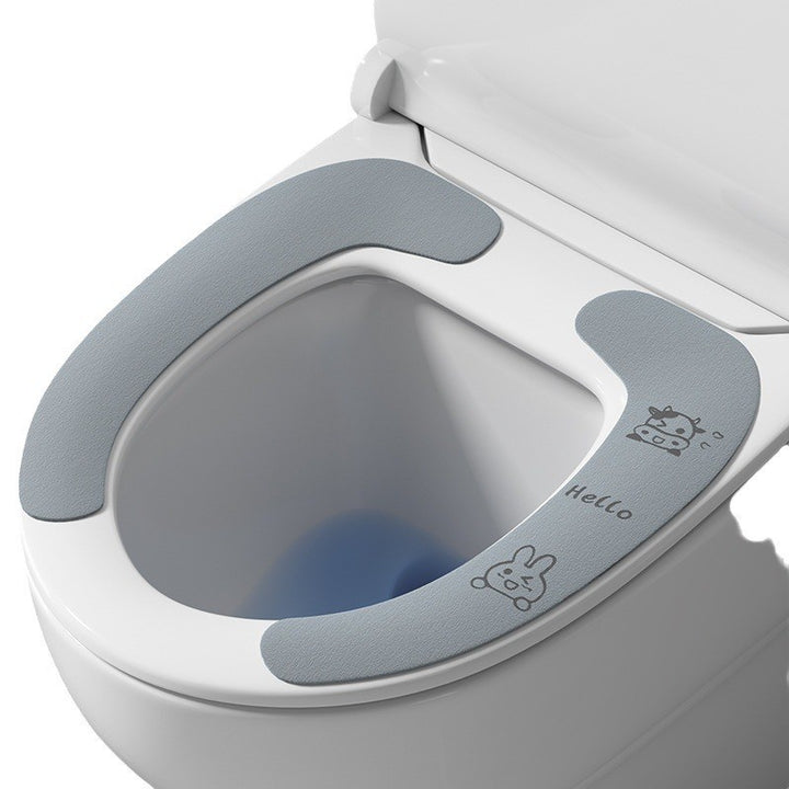 WC-Sitz-Auflage aus Plüsch, selbstklebend