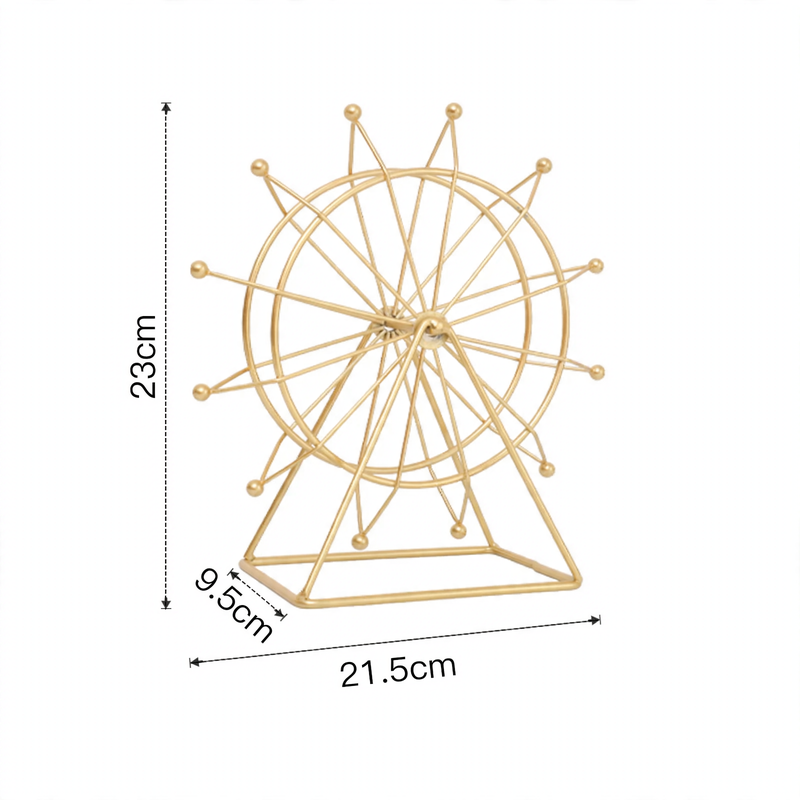 Drehbares Riesenrad-Modell, Eisen, europäischer Stil