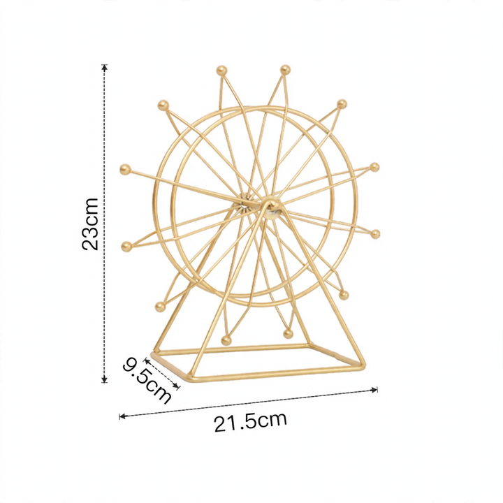 Drehbares Riesenrad-Modell, Eisen, europäischer Stil