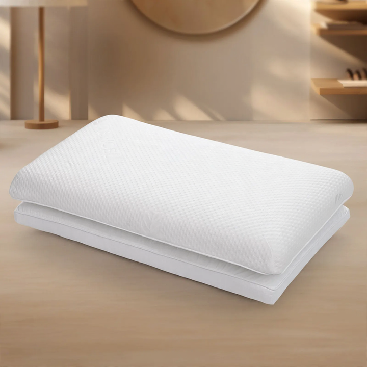 Ergonomisches Nackenstützkissen aus Baumwolle und Memory-Foam