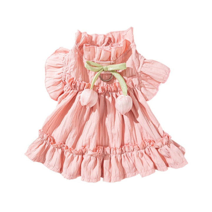 Zweibeiner-Kleid für Haustiere, Plissee-Design