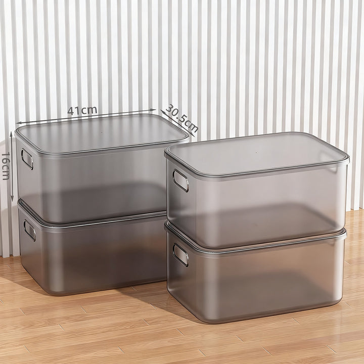 Transparente Aufbewahrungsbox aus Kunststoff