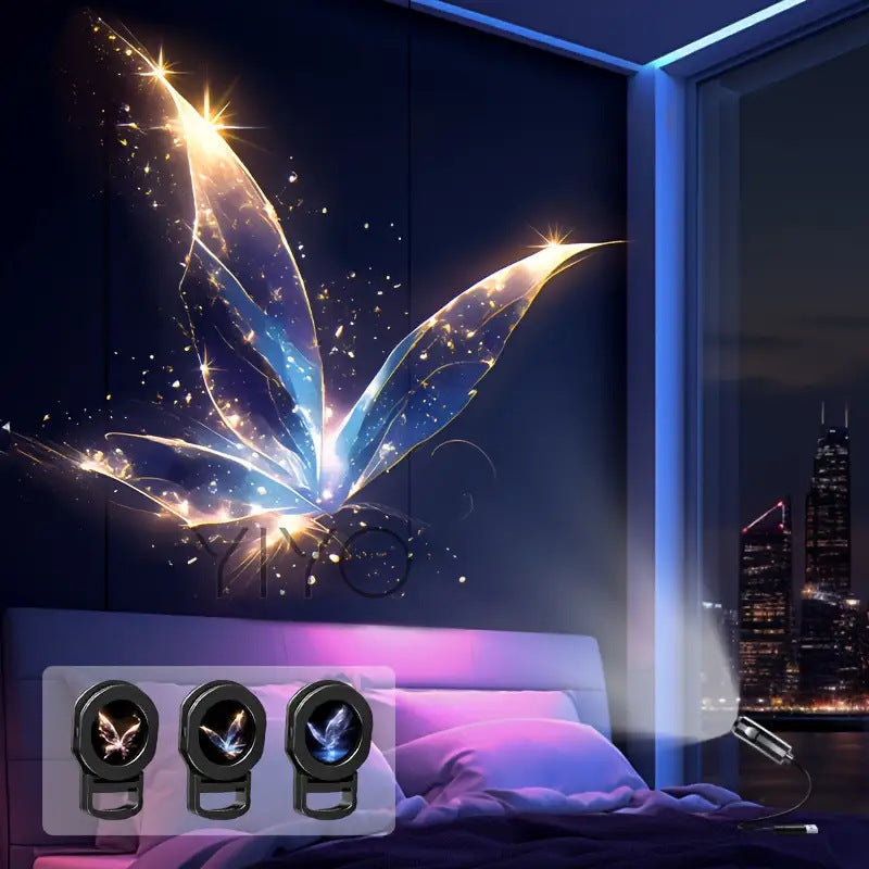 LED-Projektionsleuchte mit austauschbaren Mustern