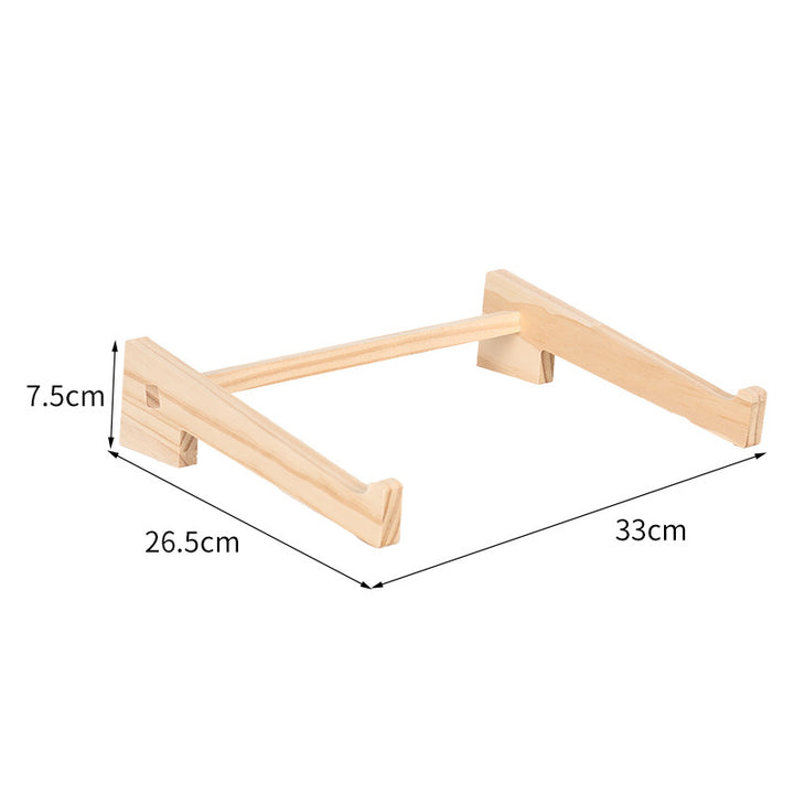 Holz-Laptop-Ständer mit Schreibtisch-Organizer