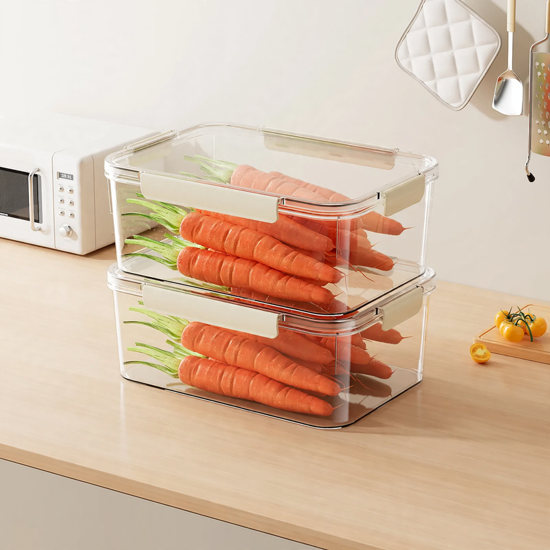 Transparente Frischhaltebox mit dichtem Deckel