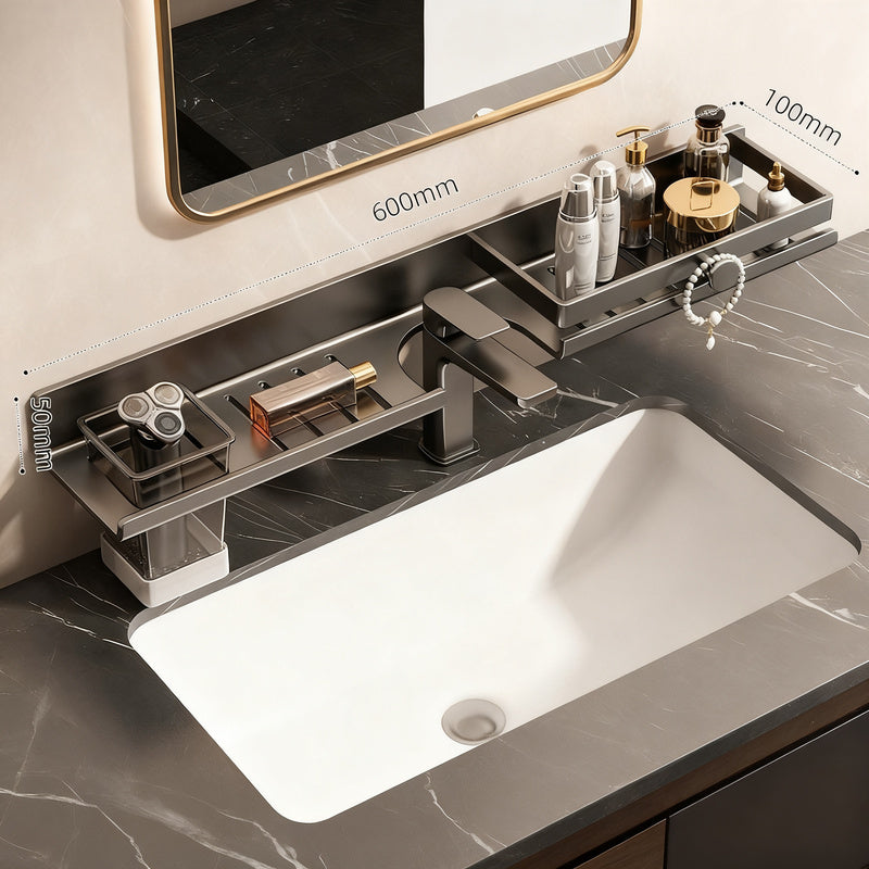 Wandregal für Waschbecken aus Aluminium