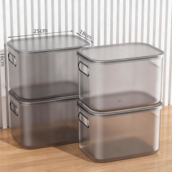 Transparente Aufbewahrungsbox aus Kunststoff