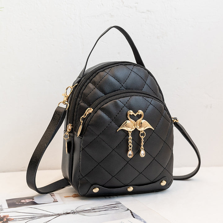 Bestickter Rucksack aus PU-Material