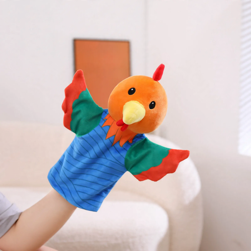 Tierische Handpuppe aus Plüsch