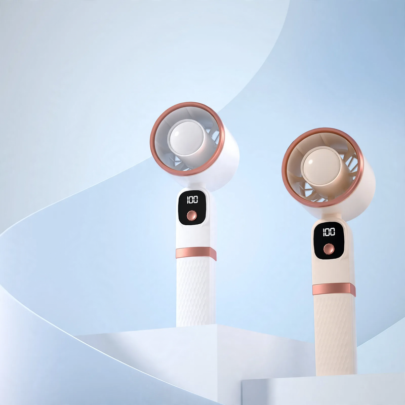 Tragbarer Handventilator mit integrierter Powerbank
