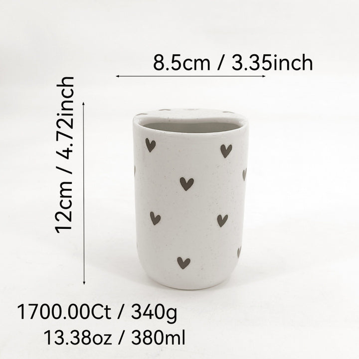 Keramik-Kaffeetasse mit Henkel, 370 ml