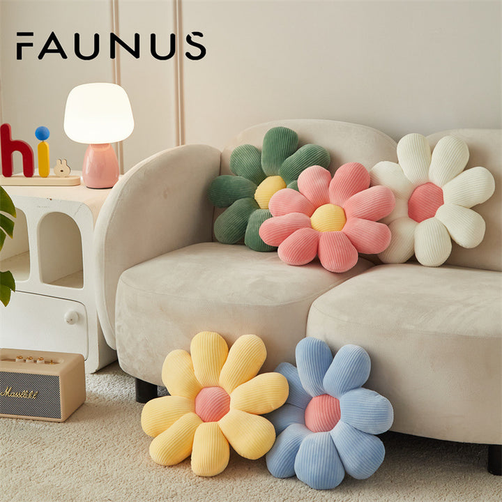 Sitzkissen mit Blumenmuster aus Polyester