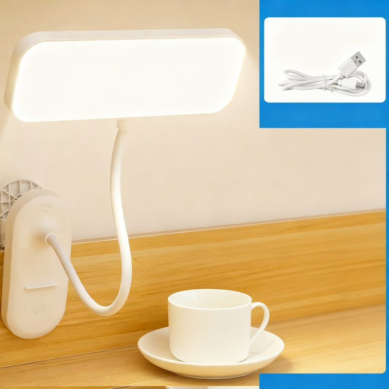 LED-Klemmleuchte für Schreibtisch und Bett